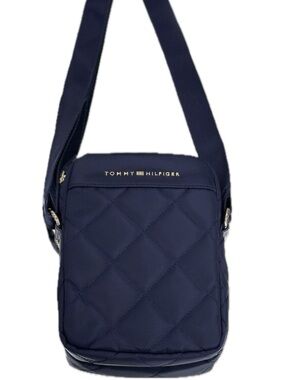 Tommy Hilfiger Navy Quilted Crossbody Bag